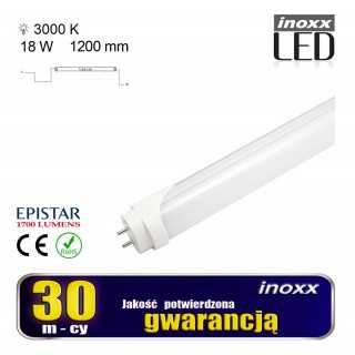 LED Lighting // New Arrival // Świetlówka led 120cm 18w 3000k t8 g13 ciepła