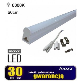 Apgaismojums LED // New Arrival // Świetlówka led liniowa t5 60cm 8w zimna 6000k lampa natynkowa zintegrowana z oprawą