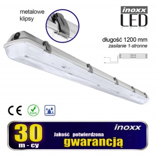 Apgaismojums LED // New Arrival // 5x oprawa hermetyczna lampa led ip65 1 str + 10x świetlówka aluminiowa led 120cm 18w  t8 4000k 1 str neutralna