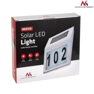 Apgaismojums LED // New Arrival // Lampa solarna LED Maclean, z numerem domu, MCE172