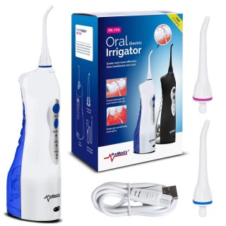 Tooth care // Oral irrigators // Irygator bezprzewodowy Promedix,  dentystyczny, stomatologiczny do zębów,  końcówki 2szt, kolor biały,  PR-770 W