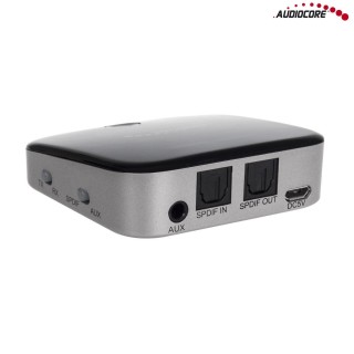 Telefonai ir aksesuarai // Bluetooth Audio Adapters | Trackers // Adapter bluetooth 2 w 1 transmiter odbiornik Audiocore AC830 - Apt-X Spdif - Chipset CSR BC8670