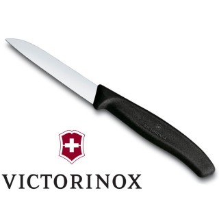 Kitchen appliances // Knifes, Knife sharpeners // Nóż kuchenny gładki Victorinox 8cm czarny