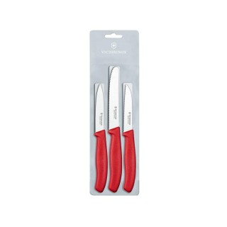 Кухонная техника // Ножи, Точилки для ножей // Zestaw 3 czerwonych noży Victorinox