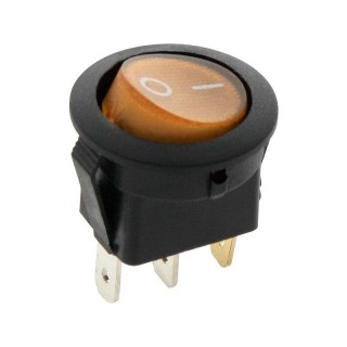 Elektromateriāli // Izpārdošana // 0126# Przełącznik podświetlany okrągły 230v żół/pom