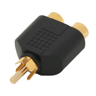 Connectors // Different Audio, Video, Data connection plug and sockets // 1014#                Rozgałęźnik rca: wtyk-2 gniazdo złoty