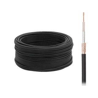 Cables // Coaxial Cables // 1722#                Przewód koncentryczny rg58 50ohm li.czarny rg40