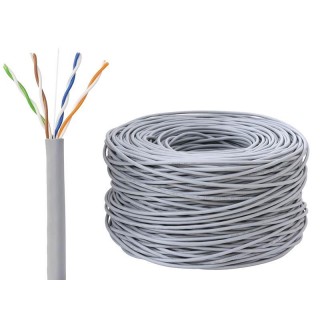 Структурированные кабельные системы // Кабели для компьютерных сетей (ЛВС) // 2143# Przewód 4x2 utp kategoria 5  0.50cca drut 305m