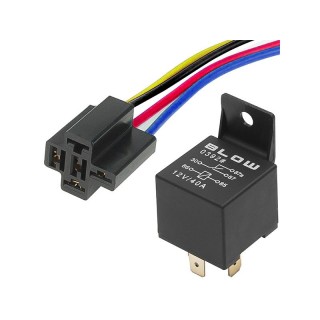 Car and Motorcycle Products, Audio, Navigation, CB Radio // Car Electronics Components : Installation Cables : Fuses : Connectors // 2691# Przekaźnik 4120 12v/30a/40a + gniazdo