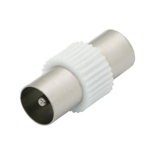Coaxial cable networks // Connectors, accessories and tools for coaxial cables // 3002#                Przejście antenowe: wtyk-wtyk plastik