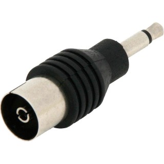 Connectors // Different Audio, Video, Data connection plug and sockets // 3249#                Przejście: wtyk 3,5mn-gniazdo antenowe