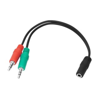 Liittimet // Different Audio, Video, Data connection plug and sockets // 3420# Rozgałęźnik jack: gniazdo 3,5 4 polowe -2xwtyk 3,5stereo