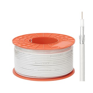 Cables // Coaxial Cables // 40101# Przewód koncentryczny digisat 1,0 cu platikowa rolka