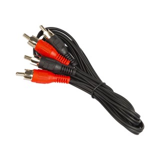 Koaksialinių kabelių sistemos // HDMI, DVI, AUDIO jungiamieji laidai ir priedai // 4307# Przyłącze 2xrca  1,2m