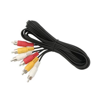 Koaksialinių kabelių sistemos // HDMI, DVI, AUDIO jungiamieji laidai ir priedai // 4315#                Przyłącze 3xrca 2,4m