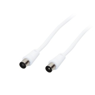 Cables // Coaxial Cables // 1037# Przyłącze tv-video 1,8m- 2m białe