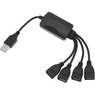 Planšetdatori un aksesuāri // USB Kabeļi // 66-385# Rozgałęźnik usb wt.a-4xgn.a 2.0 hub na kablu