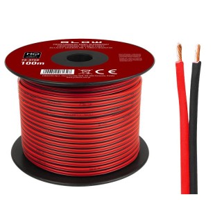 Acoustic audio systems cable and wire. Speaker cable // 73-375# Przewód głośnikowy 2x1,50mm czarno-czerwony