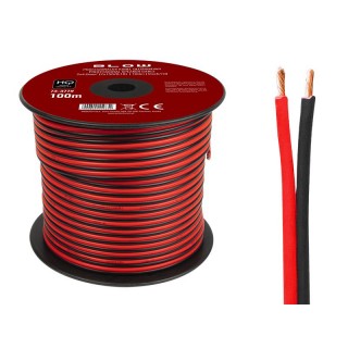 Acoustic audio systems cable and wire. Speaker cable // 73-377# Przewód głośnikowy 2x4,00mm czarno-czerwony