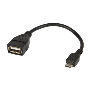 Planšetdatori un aksesuāri // USB Kabeļi // 75-795# Adapter usb gniazdo usb a-wtyk micro usb kabel