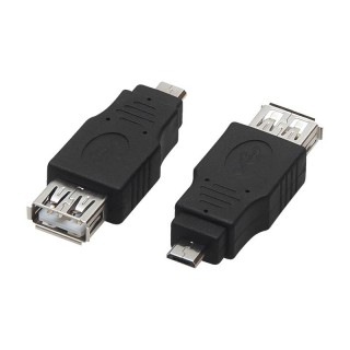 Planšetdatori ir planšetinių kompiuterių priedai // USB Kabeliai // 75-844# Adapter usb gniazdo usb-wtyk micro usb