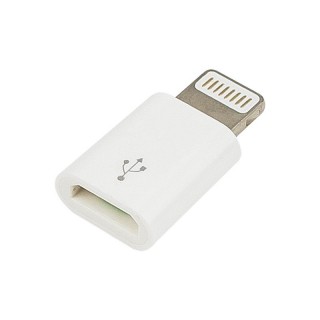 Planšetdatori ir planšetinių kompiuterių priedai // USB Kabeliai // 75-849# Adapter iphone gniazdo microusb-wtyk iphone5/6/7
