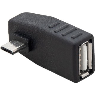 Planšetdatori un aksesuāri // USB Kabeļi // 75-879# Adapter usb gniazdousb-wtyk microusb kąt