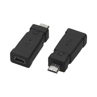 Planšetdatori un aksesuāri // USB Kabeļi // 75-883# Adapter usbgniazdo mini usb-wtyk micro usb 15cm otg