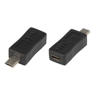 Планшеты и аксессуары // USB Kабели // 75-998# Adapter usb gniazdo microusb-wtyk microusb