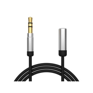 Koaksialinių kabelių sistemos // HDMI, DVI, AUDIO jungiamieji laidai ir priedai // 91-281# Przedłużacz jack 3,5mm 5m prosty hq