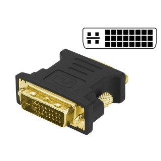 Connectors // Different Audio, Video, Data connection plug and sockets // 92-103# Przejście dvi wtyk - vga gniazdo 15pin