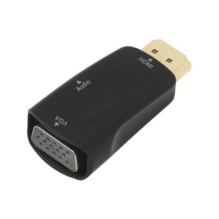 Connectors // Different Audio, Video, Data connection plug and sockets // 92-121# Przejście hdmi wtyk - vga gniazdo+gn.3,5