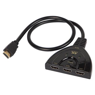 Connectors // Different Audio, Video, Data connection plug and sockets // 92-169# Rozgałęźnik hdmi wtyk hdmi- 3 gniazda hdmi
