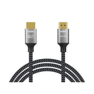 Koaksiālo kabeļi 75 Ohm, 50 Ohm un Televīzijas aksesuāri // HDMI, DVI, Audio savienotājkabeļi un aksesuāri // 92-681# Przyłącze hdmi-hdmi 8k 1.5m plecionka