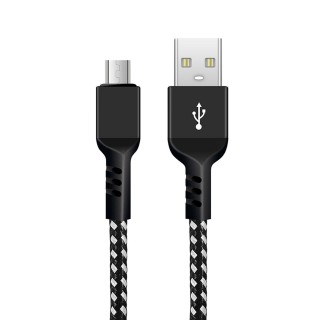 Tablets and Accessories // USB Cables // Kabel micro USB Maclean, Wspierający Fast Charge 2.4A, Przesył danych, 5V/2.4A, Czarny, Dł. 2m, MCE483