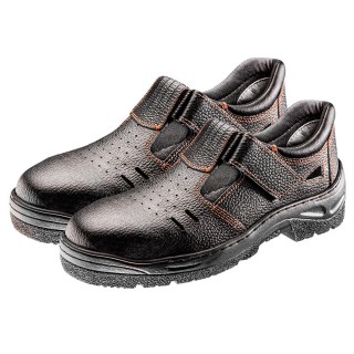 Darbo batai, Saugos batai, Guminiai batai // Sandały robocze S1 SRC, skórzane, rozmiar 47