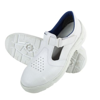Darbo batai, Saugos batai, Guminiai batai // Sandały mikrofibra białe, (912p/2f), s1 src, "47", ce, fagum