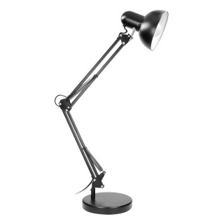 Apgaismojums LED // New Arrival // DEON, lampa biurkowa, 60W, E27, wysoka, stal, czarna