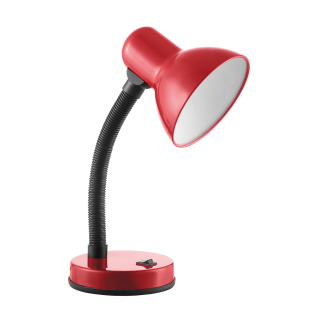 Apgaismojums LED // New Arrival // FUPI, lampa biurkowa, 40W, E27, stal + tworzywo, czerwona