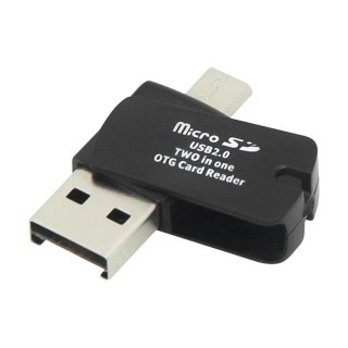 Внешние устройства хранения данных // USB Flash Памяти // 66-244# Czytnik kart micro sd 2w1