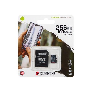 Ārējās datu glabāšanas iekārtas // USB Flash Atmiņa // 66-318# Karta microsdxc 256gb+adapter sd kingston
