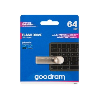 Ulkoiset tietovälineet // USB-muistitikut // 66-322# Pendrive  64gb goodram uno3 usb3.2