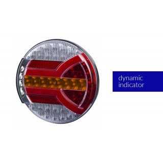 Apgaismojums LED // Auto spuldzes // Lampa zespolona tylna ( 4 funkcyjna,z dynamicznym kierunkowskazem) hor 94, navia
