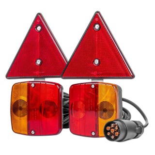 LED valgustus // Light bulbs for CARS // Zestaw świateł lamp do przyczepki na magens amio-02095