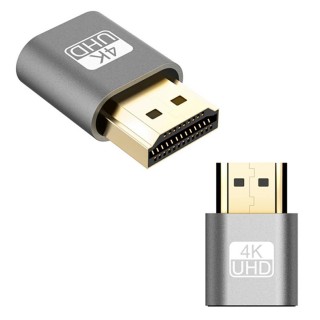 Koaksiaalvõrgud // HDMI, DVI, AUDIO ühenduskaablid ja tarvikud // AK53D Adapter hdmi emulator monitor grey