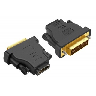 Koaksiaalvõrgud // HDMI, DVI, AUDIO ühenduskaablid ja tarvikud // HD6 Adapter gniazdo hdmi-wtyk dvi gold
