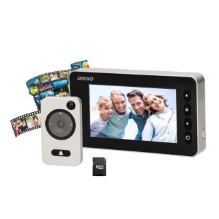Video-Fonolukod  | Door Bels // Video-Fonolukod HD // Elektroniczny wizjer do drzwi 4,7" z funkcją nagrywania na kartę Micro SD, czujnikiem ruchu i menu w 9 językach, bateryjny