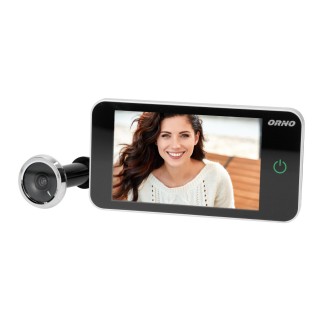 Video-Fonolukod  | Door Bels // Video-Fonolukod HD // Elektroniczny wizjer do drzwi 4", szerokokątny obiektyw, bateryjny, srebrny