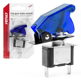 Electric Materials // Сlearance sale // Włącznik przełącznik top gun podświetlenie niebieskie amio-03096