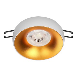 LED apšvietimas // New Arrival // DORADO R, ramka dekoracyjna oprawy punktowej, GU10, okrągła, biało-złota